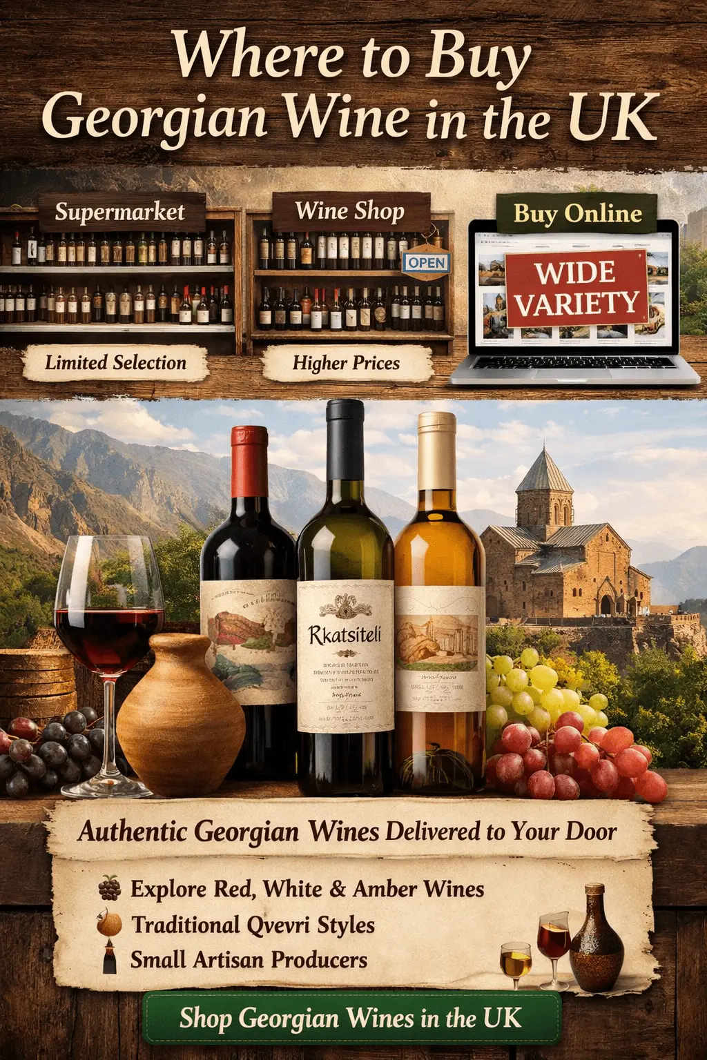 where to buy georgian wine in the uk